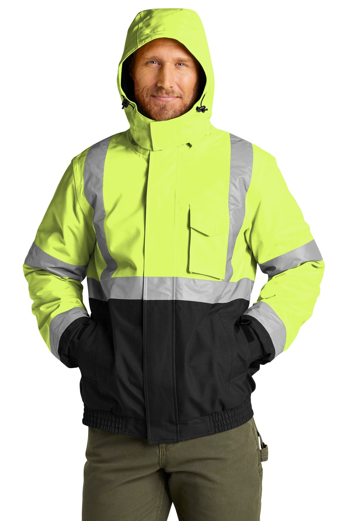 CornerStone® ANSI 107 Class 3 Economy Waterproof Insulated Bomber Jacket