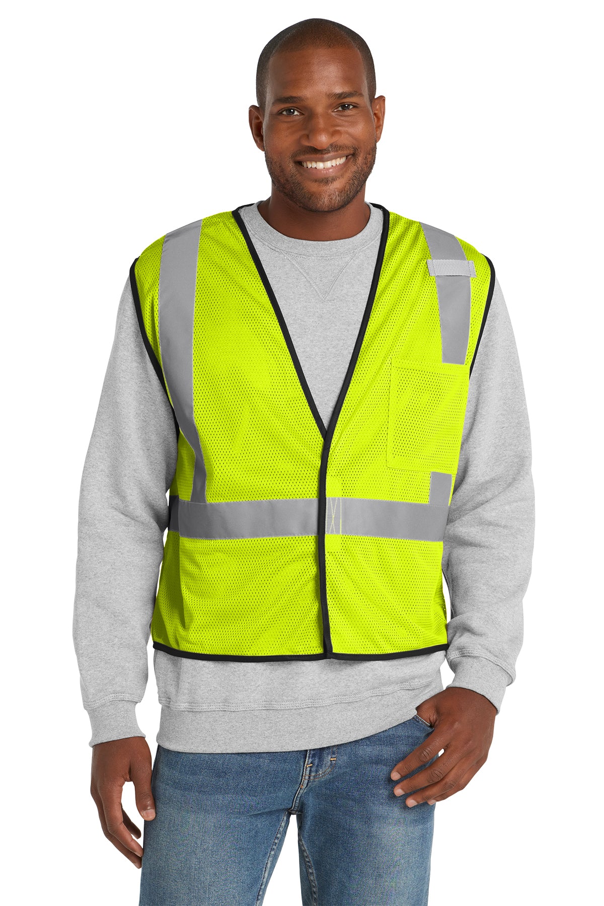 ANSI 107 Class 2 Economy Mesh One-Pocket Vest