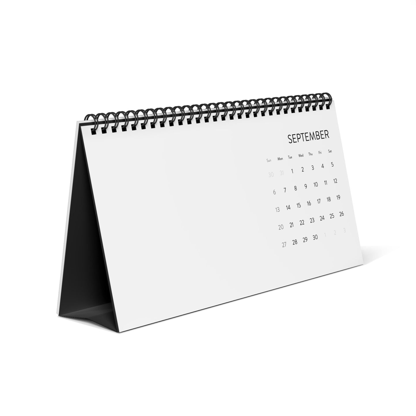 Desktop Calendar (2026 grid) - Canada